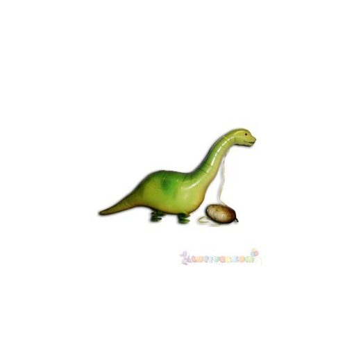 Sétáló brontoszaurusz fólia lufi - 50 cm