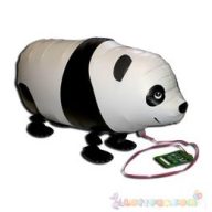 Sétáló pandamaci fólia lufi - 50 cm