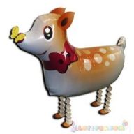 Sétáló Bambi fólia lufi - 50 cm