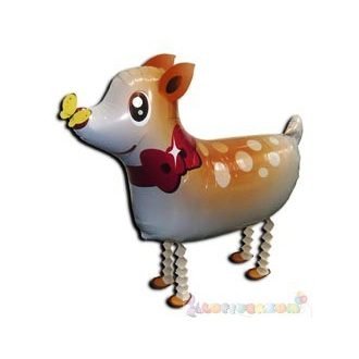 Sétáló Bambi fólia lufi - 50 cm