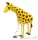 Sétáló zsiráf fólia lufi - 70 cm