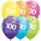 28 cm-es 100-as számmal printelt Születésnapi számos Léggömb Darabra