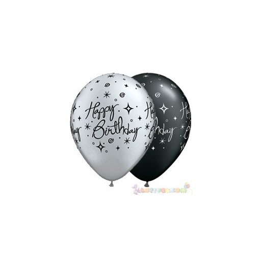 28 cm-es Birthday Elegant Sparkles Születésnapi Léggömb Darabra