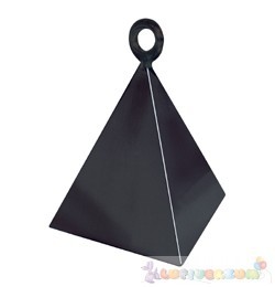 Fekete piramis léggömbsúly - 110 gramm