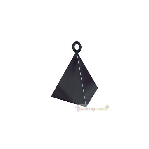 Fekete piramis léggömbsúly - 110 gramm