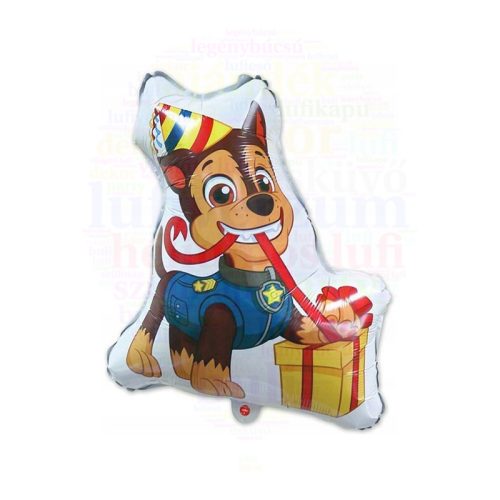 Paw Patrol Mancs Őrjárat - Chase fólia lufi 60 cm