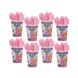   Mancs Őrjárat - Paw Patrol Pink Parti Papír Pohár - 266 ml, 8 db-os