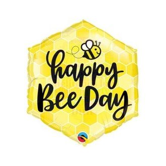 Méhecske Mintás - Happy Bee Day Fólia Lufi