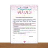 Menyasszonyi Fogadalom Lánybúcsús Ajándék Tábla