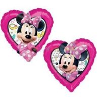Minnie Mouse szív fólia lufi 45 cm-es 