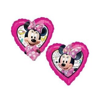 Minnie Mouse szív fólia lufi 45 cm-es 