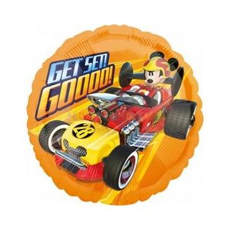 Mikiegér - Mickey Mouse Roadster Get Set Go Fólia Lufi