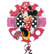 Minnie Egér Portrait Pöttyös Fólia Lufi
