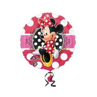 Minnie Egér Portrait Pöttyös Fólia Lufi