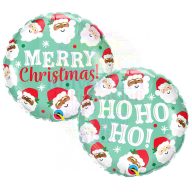   Mikulás Mintás - Ho Ho Ho Christmas Santa Fólia Lufi - 45 cm
