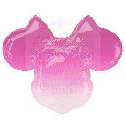 Minnie Egér - Minnie Mouse Forever Ombré Super Shape Fólia Lufi