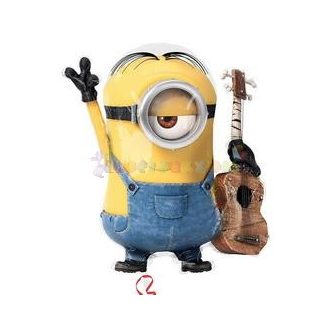 Minion gitáros fólia léggömb