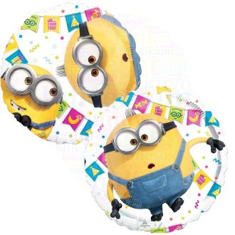 Minyonok kétoldalú fólia lufi - 45 cm