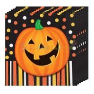   Mosolygó Tök Halloween Parti Szalvéta - 33 cm x 33 cm, 16 db-os