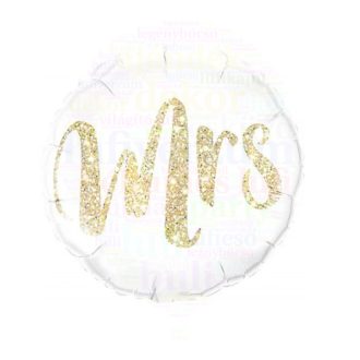 Mrs. Feliratú Glitter Gold Fólia Lufi
