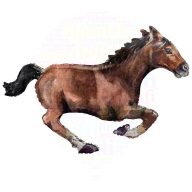 Mustang ló fólia lufi - 101 cm x 63 cm