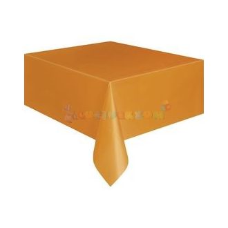   Narancssárga Műanyag Party Asztalterítő - 137 cm x 274 cm