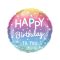 Happy Birthday Pastel Ombre & Stars Szülinapi Fólia Lufi