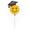 Pálcás ballagási smile fólia lufi - 25 cm