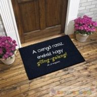 Vicces gumis lábtörlő - A csengő rossz