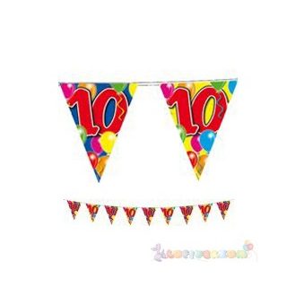 10 méteres 10-es számos Szülinapi zászlófüzér