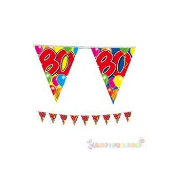 10 méteres 80-as számos Szülinapi zászlófüzér