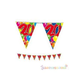 10 méteres 20-as számos Szülinapi zászlófüzér