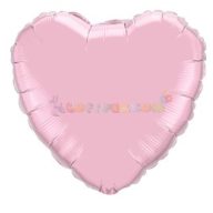 Gyöngyház Rózsaszín - Szív Fólia Léggömb