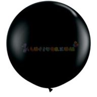 91 cm-es latex Qualatex party léggömb - fekete
