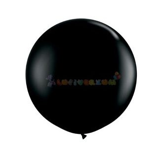 91 cm-es latex Qualatex party léggömb - fekete