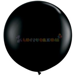 91 cm-es latex Qualatex party léggömb - fekete