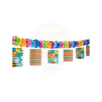 Totally Tiki Hawaii Lampion Füzér - 3,7 m