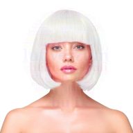 Fehér party paróka