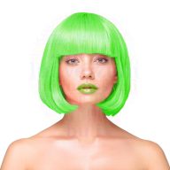 Lime zöld party paróka