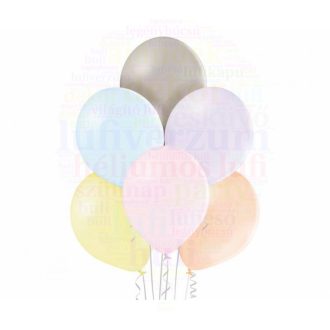   Belbal léggömb 28 cm-es pasztel macaron vegyes színekben 100db/csomag