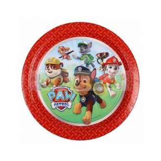   Paw Patrol - Mancs Őrjárat Papír Parti Tányér - 23 cm, 8 db-os