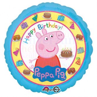 Peppa malac születésnapi fólia léggömb