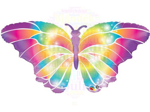 Pillangó fólia lufi - 112 cm