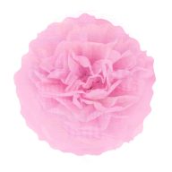 Pink bolyhos függő pompon dekoráció - 35 cm
