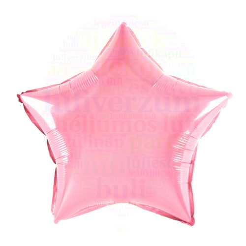 Pink csillag fólia lufi - 45 cm