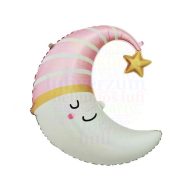 Pink holdacska Fólia Lufi Babaszületésre 68 cm