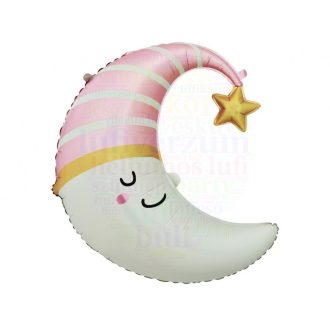 Pink holdacska Fólia Lufi Babaszületésre 68 cm