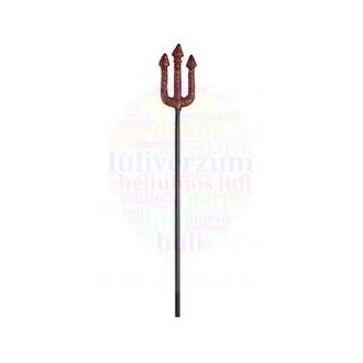 Piros Csillámos Háromágú Szigony - 58 cm