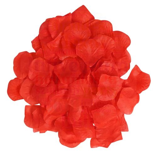 Piros dekorációs rózsaszirom - 100 db