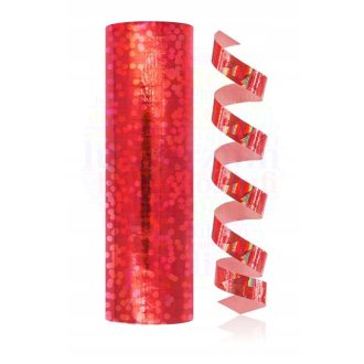 Piros Hologramos Szerpentin - 3,8 m, 18 db-os